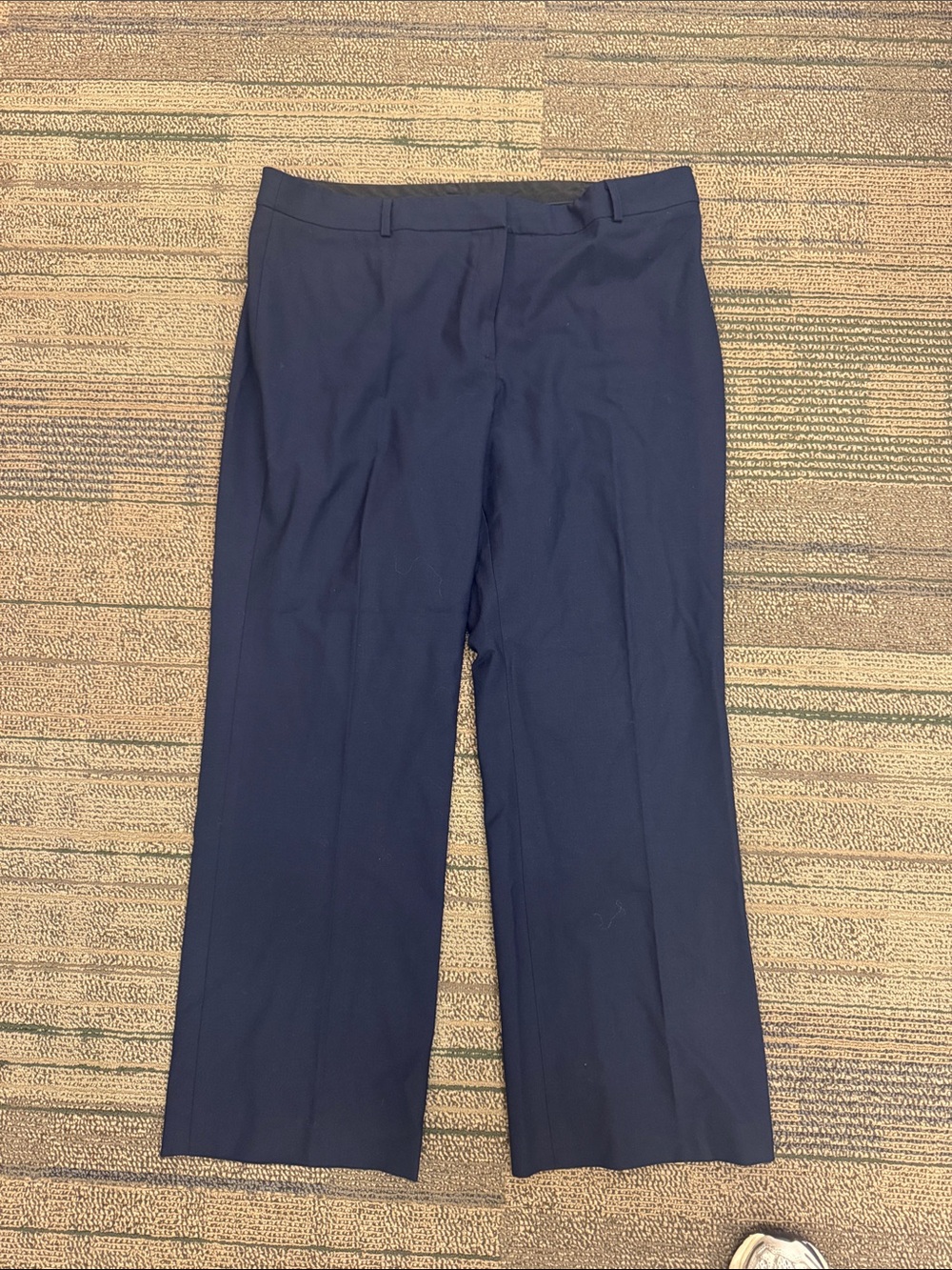 Jones New York Classic Navy Straight-Leg Dress Pants